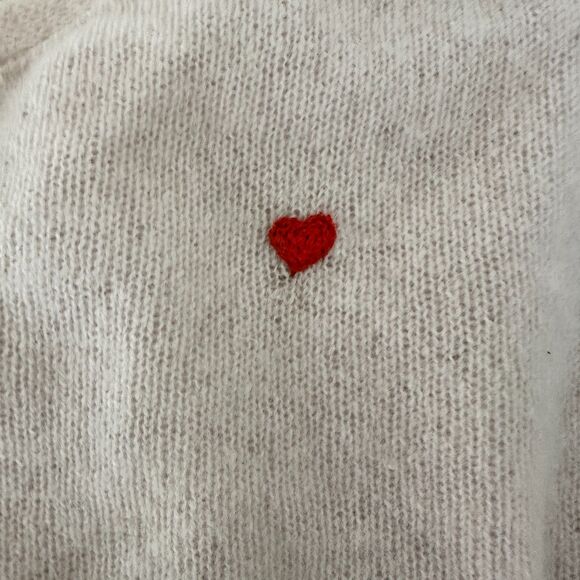 Hand-Embroidered Upcycled Vest Boho Chic Eco Friendly Pink Cashmere Valentines - Picture 6 of 8